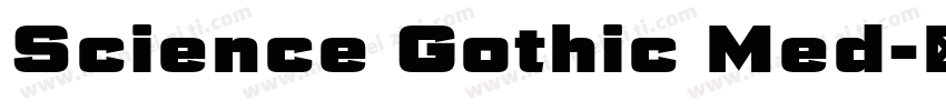 Science Gothic Med字体转换
